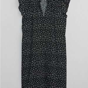 GAP Fluttersleeve Splitneck Mini Dress